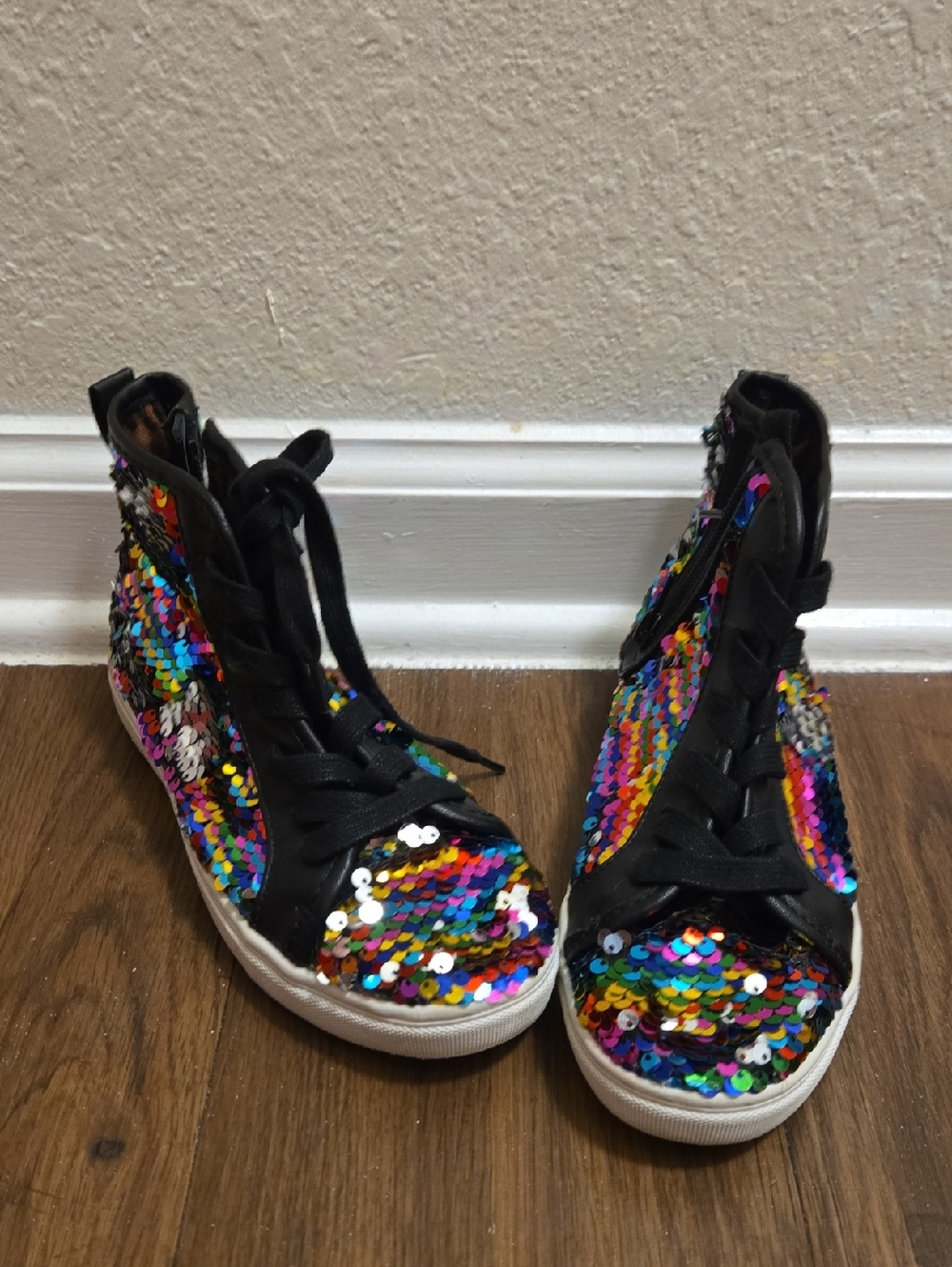 Steve Madden Sequin High-Top Sneakers